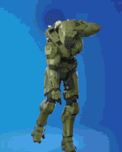 a video game character with a skull on the back of his armor