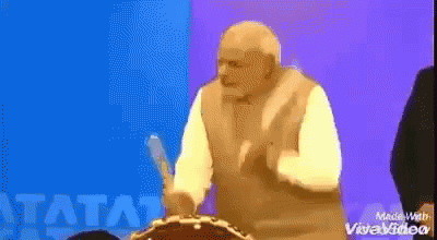 Modi Drum GIF - Modi Drum Serious GIFs
