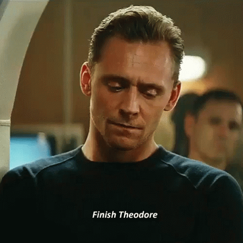 Tom Hiddleston Finish Theodore GIF - Tom Hiddleston Finish Theodore Serious GIFs