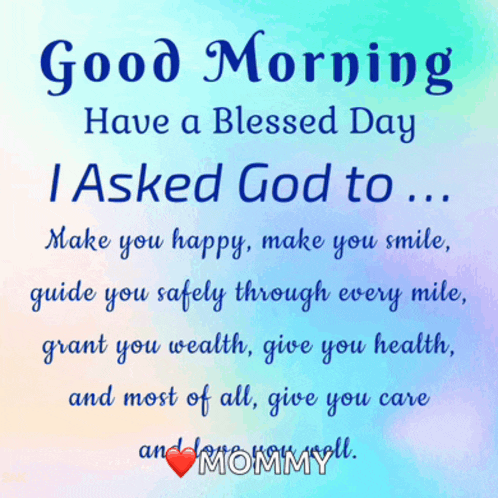 a good morning message from mommy to her daughter