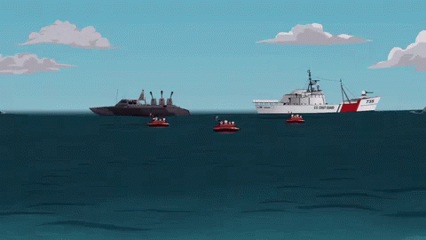 This Is The U.S. Coast Guard. GIF - Coast Guard Us Coast Guard South Park GIFs
