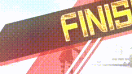 a close up of a sign that says finish in yellow letters