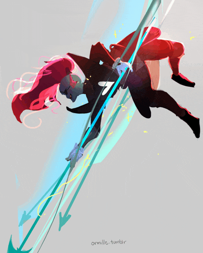 a drawing of a superhero with the name ormille-tumblr written below it