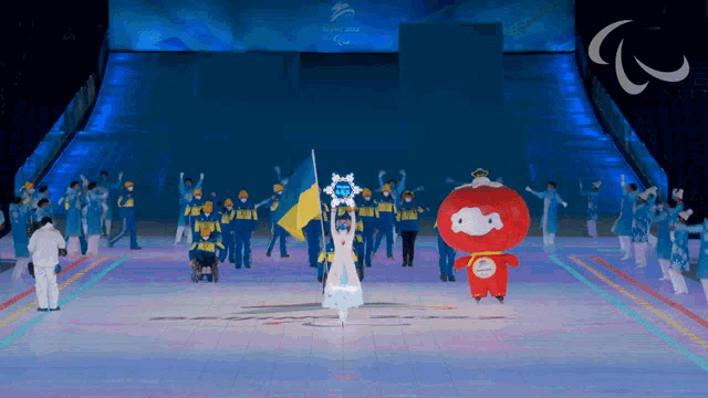 Welcome Ukraine Ukrainian Team GIF - Welcome Ukraine Ukrainian Team Opening Ceremony GIFs
