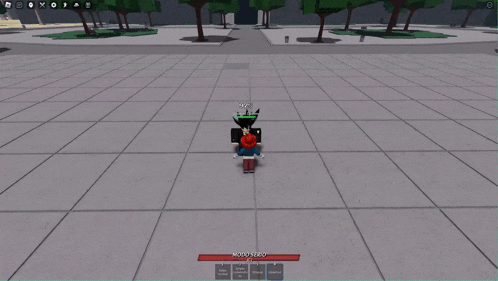 a screenshot of a video game shows a person with a red shirt and a sword
