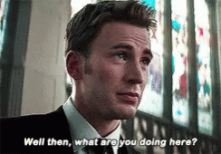 Captain America Chris Evans GIF - Captain America Chris Evans Well Then What Are You Doing Here GIFs