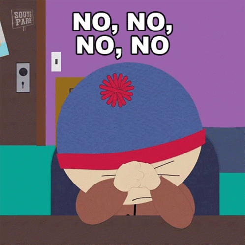 No No No No Stan Marsh GIF - No No No No Stan Marsh South Park GIFs