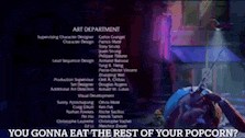 a screenshot of a movie with the words " you gonna eat the rest of your popcorn " at the bottom
