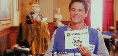 Chris Traeger Parks And Rec GIF - Chris Traeger Parks And Rec Im Dead GIFs