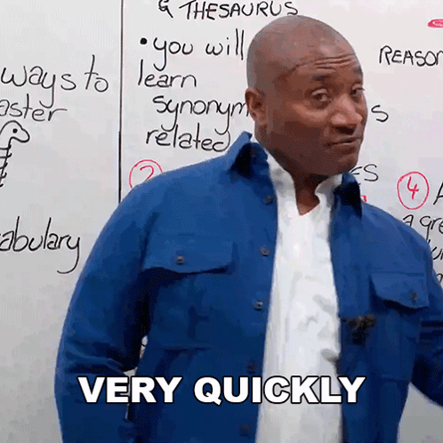 Very Quickly Jamesesl English Lessons GIF - Very Quickly Jamesesl English Lessons James Engvid GIFs