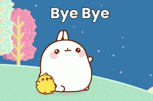 Bye Bye Molang GIF - Bye Bye Molang Piu Piu GIFs