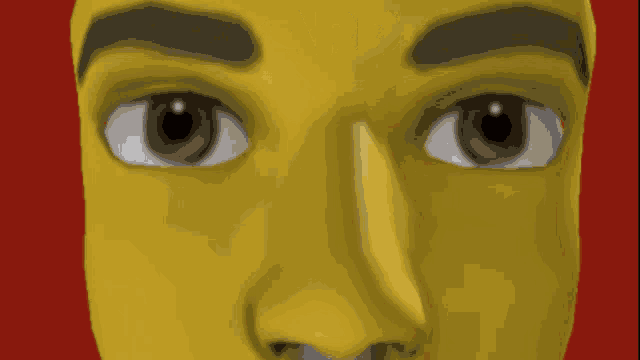 a close up of a person 's face with the word hop written on it