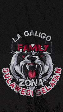 a black background with a picture of a badger and the words la galigo family