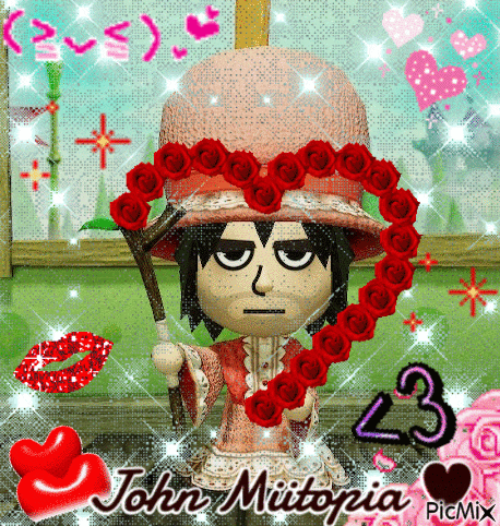 a picture of a video game character with the name john mitopia on it