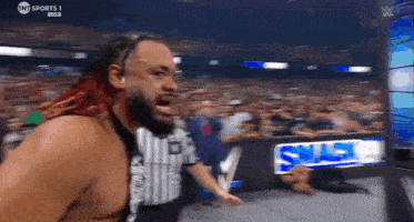 a wrestling match is being shown on tnt sports