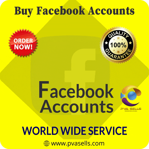 a yellow sign that says " buy facebook accounts world wide service "