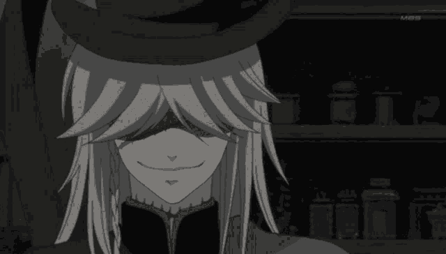 a black and white drawing of a man wearing a top hat with mbs in the corner
