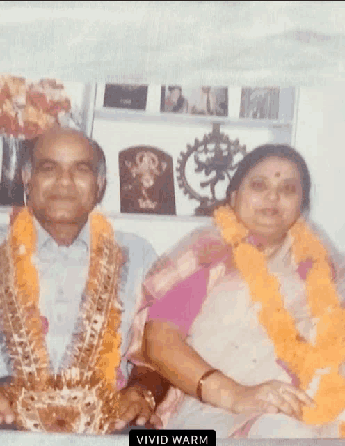 a picture of a man and a woman with the words vivid warm at the bottom