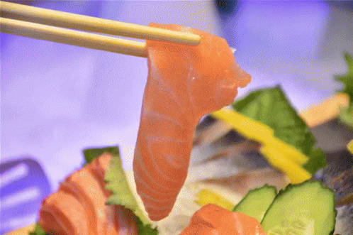三文鱼 鲑鱼 美食 吃 GIF - Salmon Delicious Food Eat GIFs