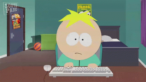 Typing Kyle Broflovski GIF - Typing Kyle Broflovski South Park GIFs