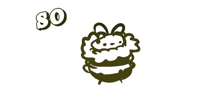 a drawing of a bee with the words " so fly " above it