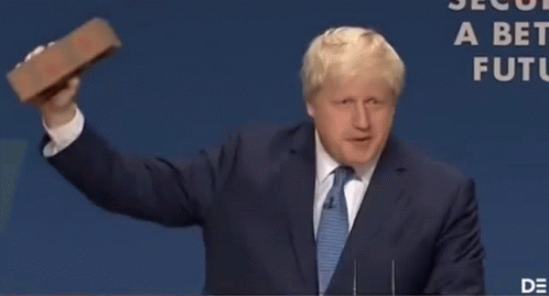 Boris Johnson GIF - Brick GIFs