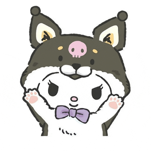 a cartoon drawing of a cat with a skull on its head and a bow tie .