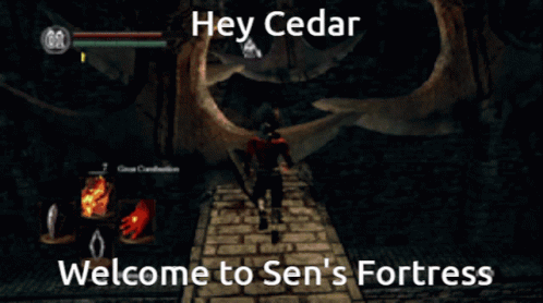 Sens Fortress Hey Cedar GIF - Sens Fortress Hey Cedar Dark Souls GIFs