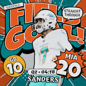 Miami Dolphins (20) Vs. Green Bay Packers (10) Second Quarter GIF - Nfl National Football League Football League GIFs