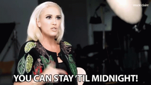 You Can Stay Til Midnight Insist GIF - You Can Stay Til Midnight Insist Request GIFs
