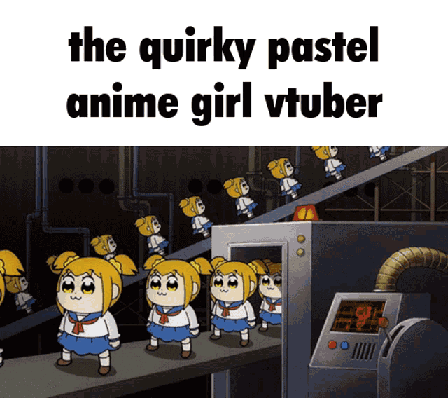 the quirky pastel anime girl vtuber is a meme