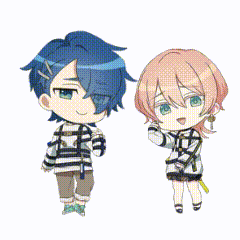 a boy and a girl are standing next to each other and smiling .