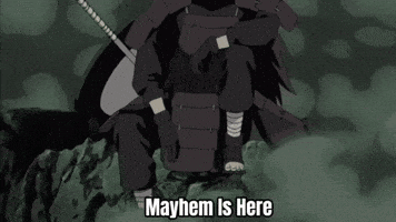 a samurai is sitting on a rock holding a sword and a shield .