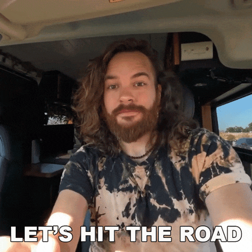 Let'S Hit The Road Trent Arant GIF - Let'S Hit The Road Trent Arant Ttthefineprinttt GIFs