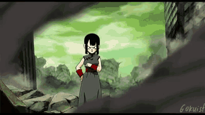 a cartoon of a girl with the name gokuist written on the bottom