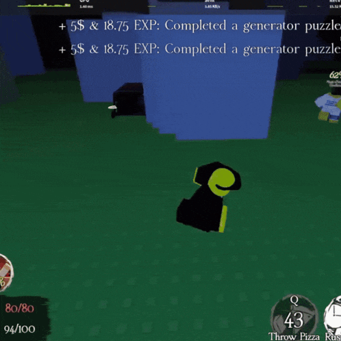 a screenshot of a video game that says + 5 $ & 18.75 exp