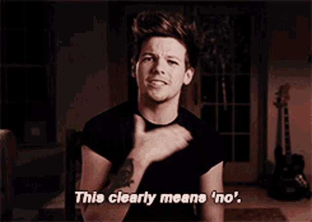 One Direction Louis Tomlinson GIF - One Direction Louis Tomlinson This Clearly Means No GIFs