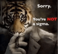 a tiger in a suit is smoking a cigarette .
