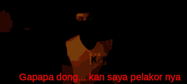 a dark background with the words pelakor = pelaku korupsi in red
