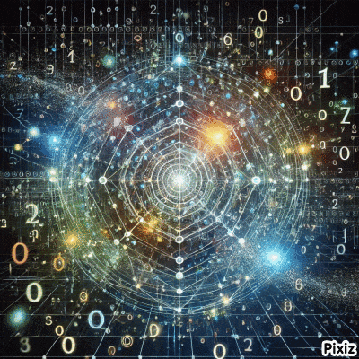 a circle of numbers with the word pixiz at the bottom right