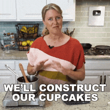 We'Ll Construct Our Cupcakes Jill Dalton GIF - We'Ll Construct Our Cupcakes Jill Dalton The Whole Food Plant Based Cooking Show GIFs