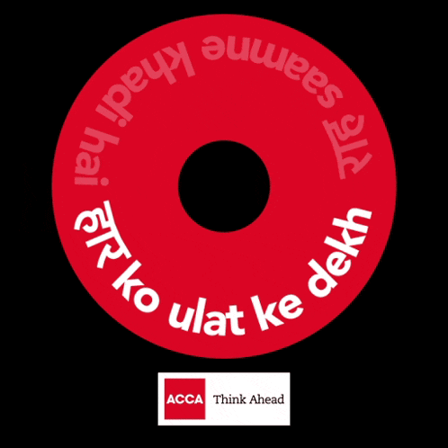 acca think ahead is written on a red cd