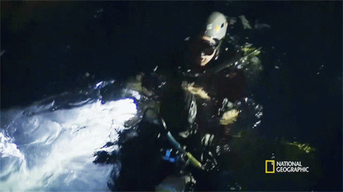 Floating Armie Hammer Ascends From An Underground Cave GIF - Floating Armie Hammer Ascends From An Underground Cave Running Wild With Bear Grylls GIFs