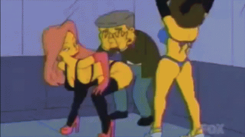 Smithers And Strippers GIF - The Simpsons Mr Smithers Stripper GIFs