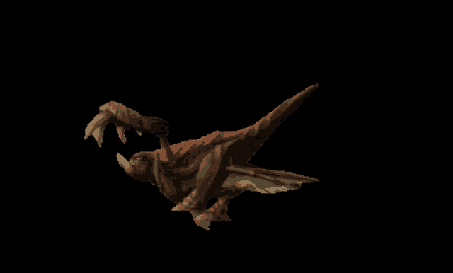 a computer generated image of a dragon flying in the air