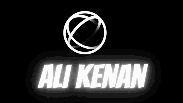 a logo for ali kenal with a circle in the middle