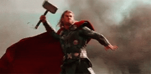 Thor Avenger GIF - Thor Avenger Mjolnir GIFs
