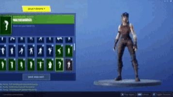 a screenshot of a video game that says select outfits on the bottom