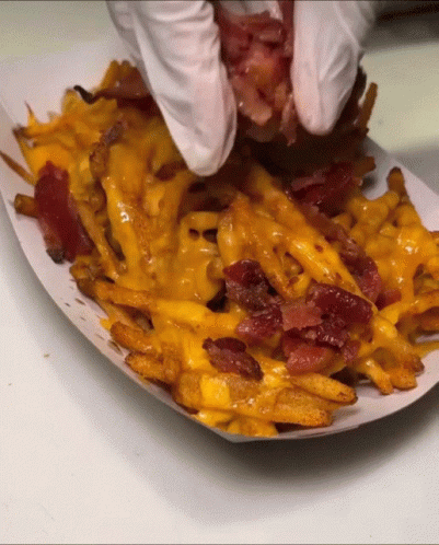 Fries Bacon Cheese Fries GIF - Fries Bacon Cheese Fries Bacon GIFs