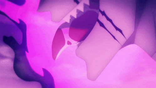 a close up of a person 's mouth with a pink background